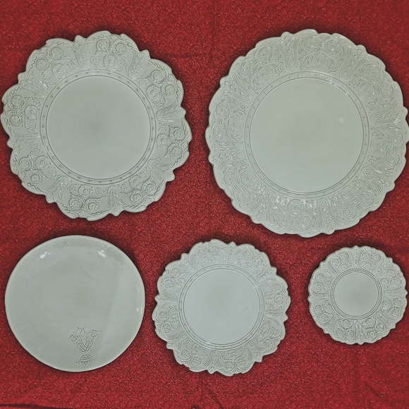 Vintage Niderviller France Berain Luxury 5 PC Dinnerware Place Setting - Picture 8 of 8